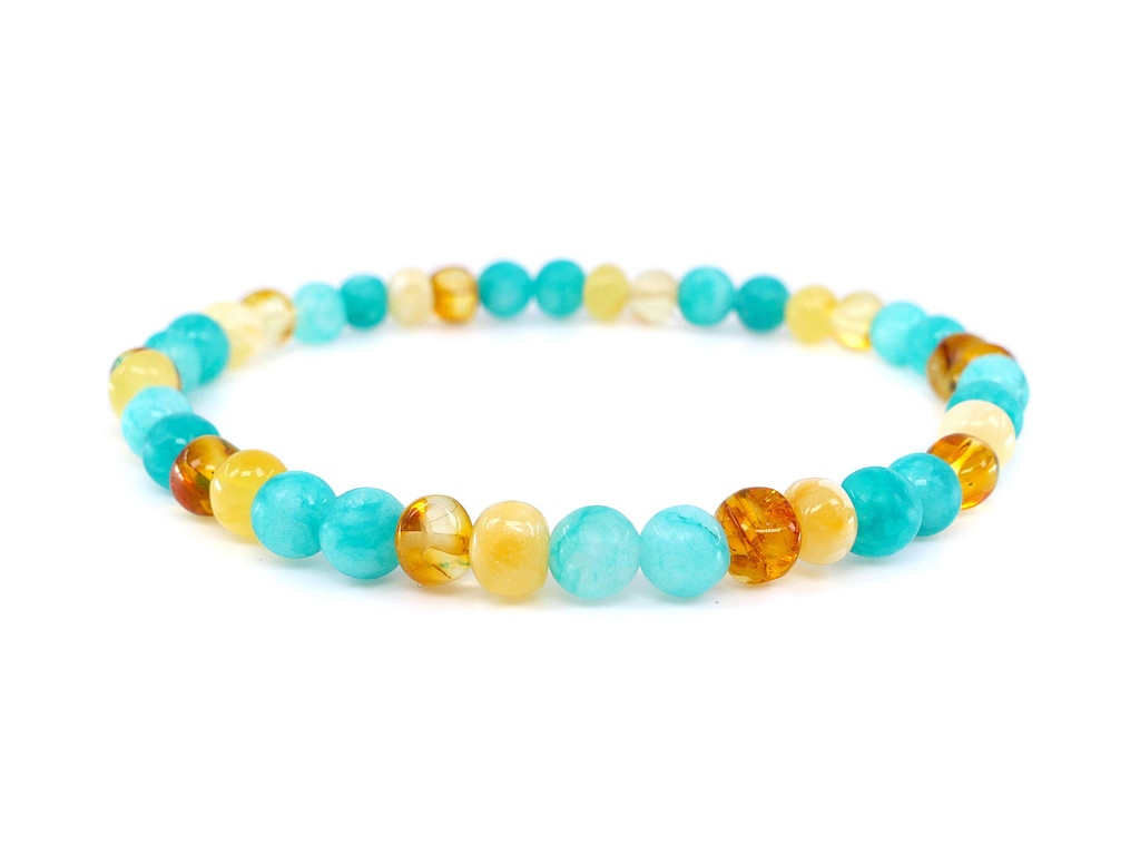 Genuine Baltic amber anklet for anxiety for adults UK & Ireland