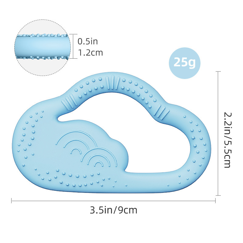 cooling baby teething toy easy grip silicone teether