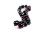 Dark red cherry amber teething bracelet