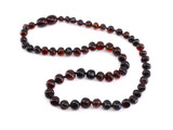 Dark cherry / black amber teething necklace