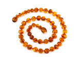 Honey amber teething necklace