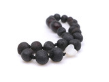 Dark cherry raw unpolished beads amber teething bracelet or anklet 