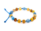 Adjustable amber teething bracelet. Baby teething treatment UK