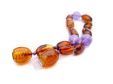Baltic amber teething bracelet or anklet for boys and girls – natural children’s jewellery