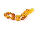 Honey polished Baltic amber teething bracelet – handcrafted and certified genuine amber jewellery