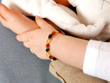 Amber teething bracelets shop UK & Ireland handcrafted genuine Baltic amber jewellery