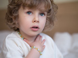 Kids genuine Amazonite amber teething bracelet for sale 