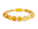 Amber colic, reflux bracelet or anklet raw unpolished beads