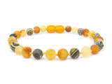 Amber Bracelet for Adults Men & Women with Malachite Natural Beads UK shop sale