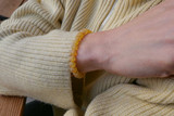 adult honey amber bracelet made from genuine raw unpolished baltic amber