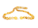 Adult amber necklace with raw honey beads offering natural comfort and a soothing aesthetic