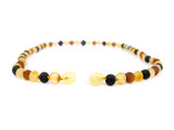 Adult amber necklace with raw Baltic amber beads – genuine natural jewellery available in the UK, EU & Ireland