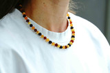 Adult Amber Necklace Raw Unpolished Multicoloured Beads