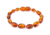 Cognac raw amber teething bracelet or anklet UK & Ireland 