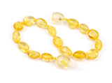 Certified Baltic amber teething bracelet for boys and girls handmade in the Baltic region