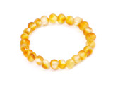 Baltic amber handmade stretch teething anklet natural eco-friendly materials