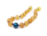 Tiger eye raw amber teething and colic anklet / bracelet