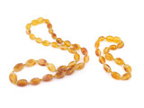 Amber teething set honey raw olive beads