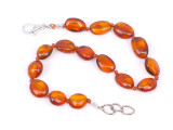 Certified Baltic amber anklet or bracelet for teething – adjustable, handcrafted and handmade in the Baltic States. Genuine amber jewellery available in the UK & Ireland