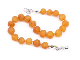 Adjustable honey amber teething jewellery with raw unpolished beads for boys and girls