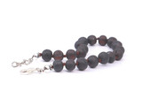 Lightweight teething Baltic amber bracelet with secure adjustable clasp