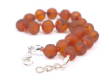 eco friendly baltic amber bracelet adjustable caramel amber nuggets handmade