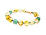 Jade amber teething bracelet