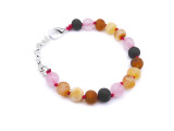 Adjustable amber teething bracelet