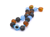 Evil Eye amber teething bracelet for 6 month old