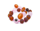 Genuine rose pink quartz amber teething bracelet Primark, Matalan, Mother & Baby, Emma's Diary, Maternity Action, Pure Baby