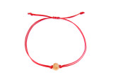 Adjustable Red String Bracelet with Honey Raw Baltic Amber for Baby and Child Protection