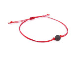 Red String Bracelet for Kids Made with Genuine Amber Stone