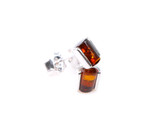 Kids & Adults Baltic amber stud earrings mounted in sterling silver