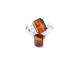 Kids & Adults Baltic amber stud earrings mounted in sterling silver