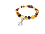Star Charm for Baltic Amber Bracelets – Delicate decorative star pendant featuring a classic design and easy-to-attach lobster clasp, perfect for adding a personal touch to amber teething bracelets