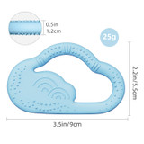 cooling baby teething toy easy grip silicone teether