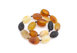 Handmade Baltic Amber Teething Style Bracelet / Anklet in Honey, Cognac, Lemon and Cherry Shades