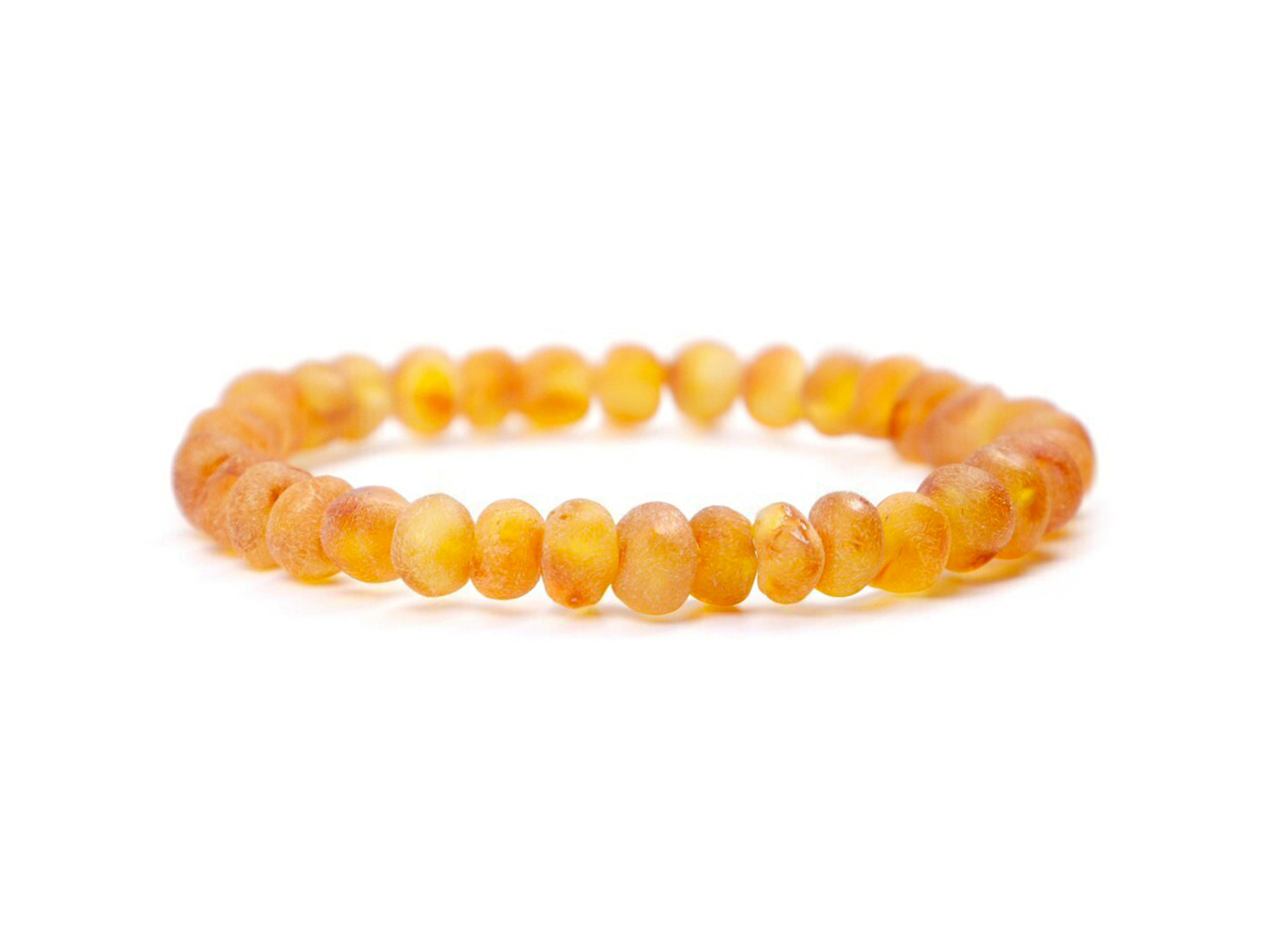 Polished Amber Chip Bracelet