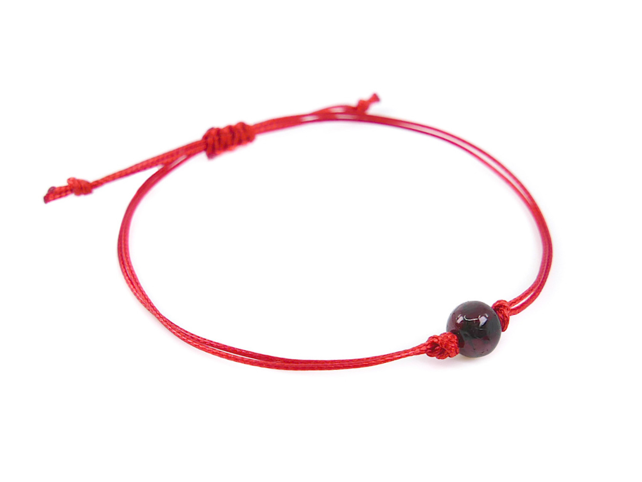 Mother's Birthstone Bracelet - Talisa - Adjustable Bracelet (Red String)