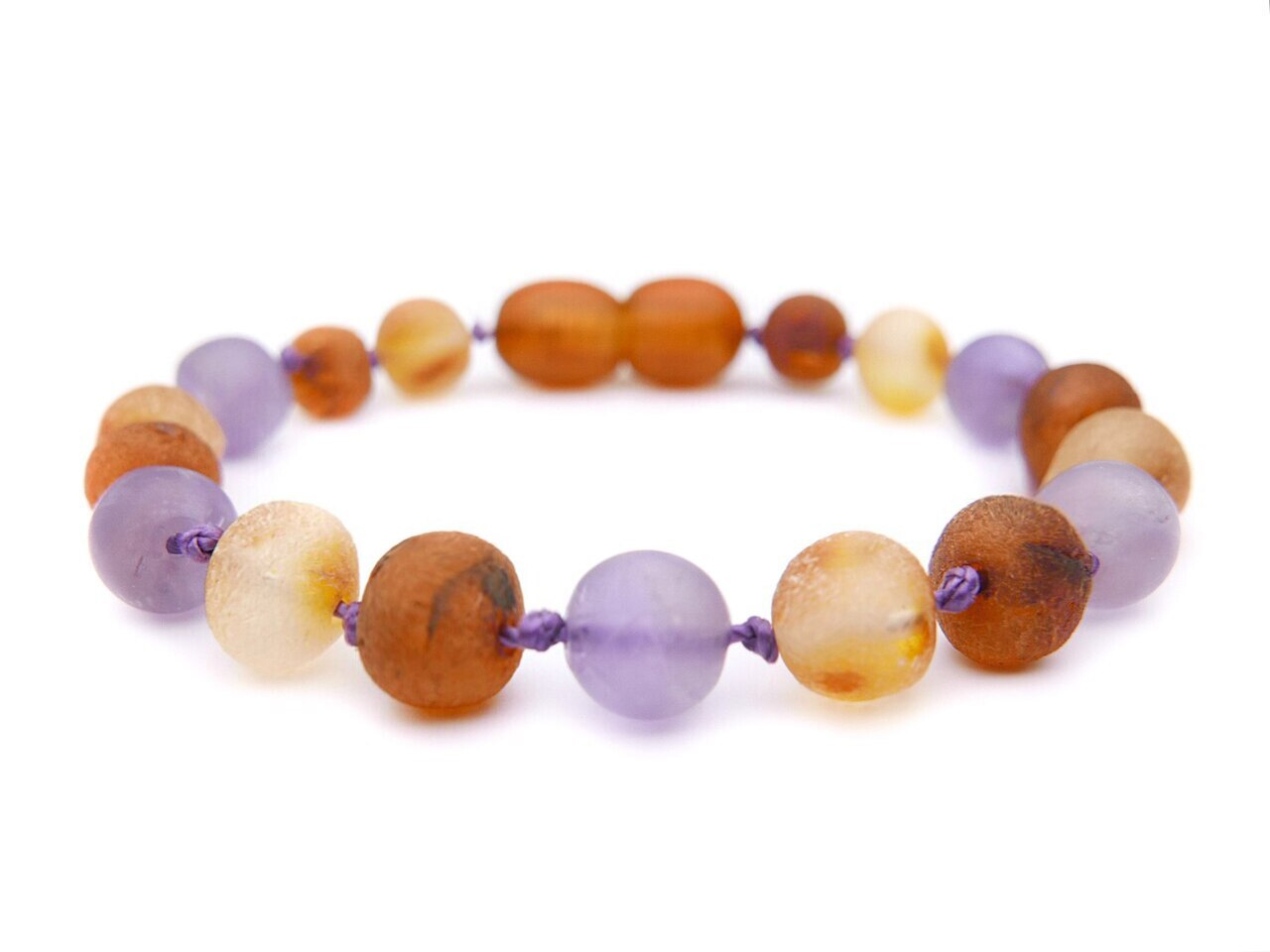 amber and amethyst bracelet