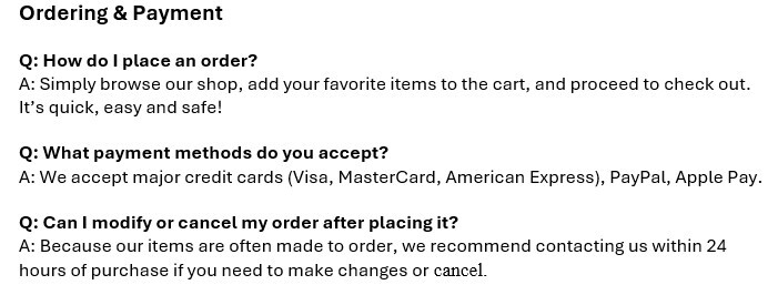 ordering 1
