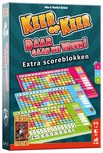 Scoreblokken Keer op Keer drie stuks Level 5, 6 en 7