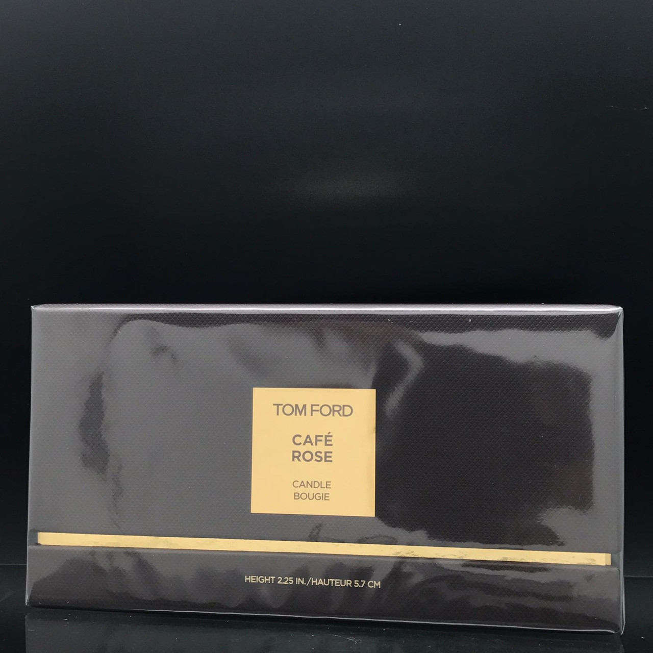 Tom Ford Cafe Rose Candle Bougie Height 2.25 In. 5.7 cm Sealed Burns 40 Hours