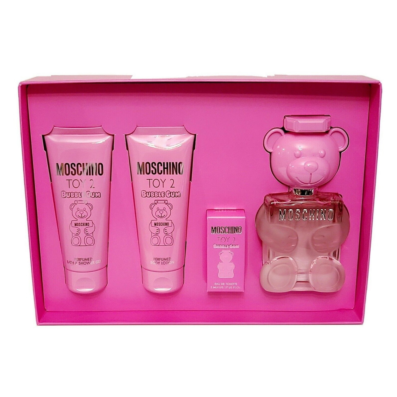 Moschino Toy 2 Bubble Gum 4PCS Eau de Toilette Gift Set For