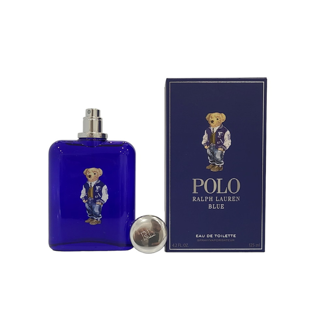 Polo Blue By Ralph Lauren EDT 4.2 oz /125 ml Spray For Men (BEAR