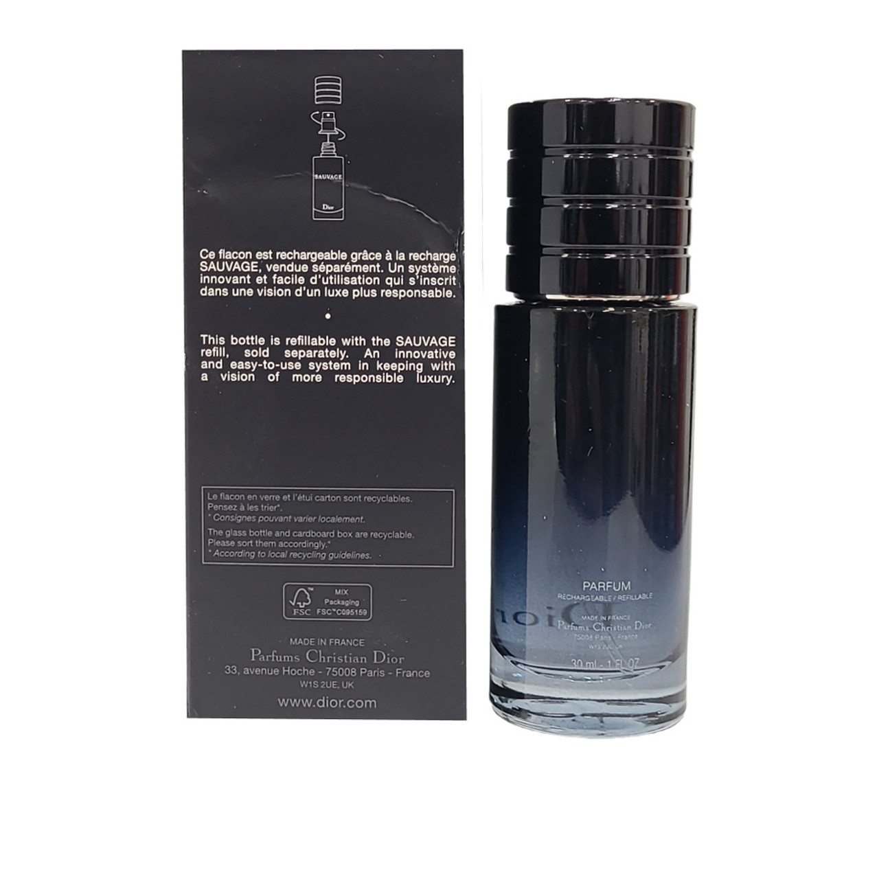 正規品 Dior SAUVAGE PARUM 30ml Dior Sauvage Original Perfume for Men, 1.0 oz Refillable
