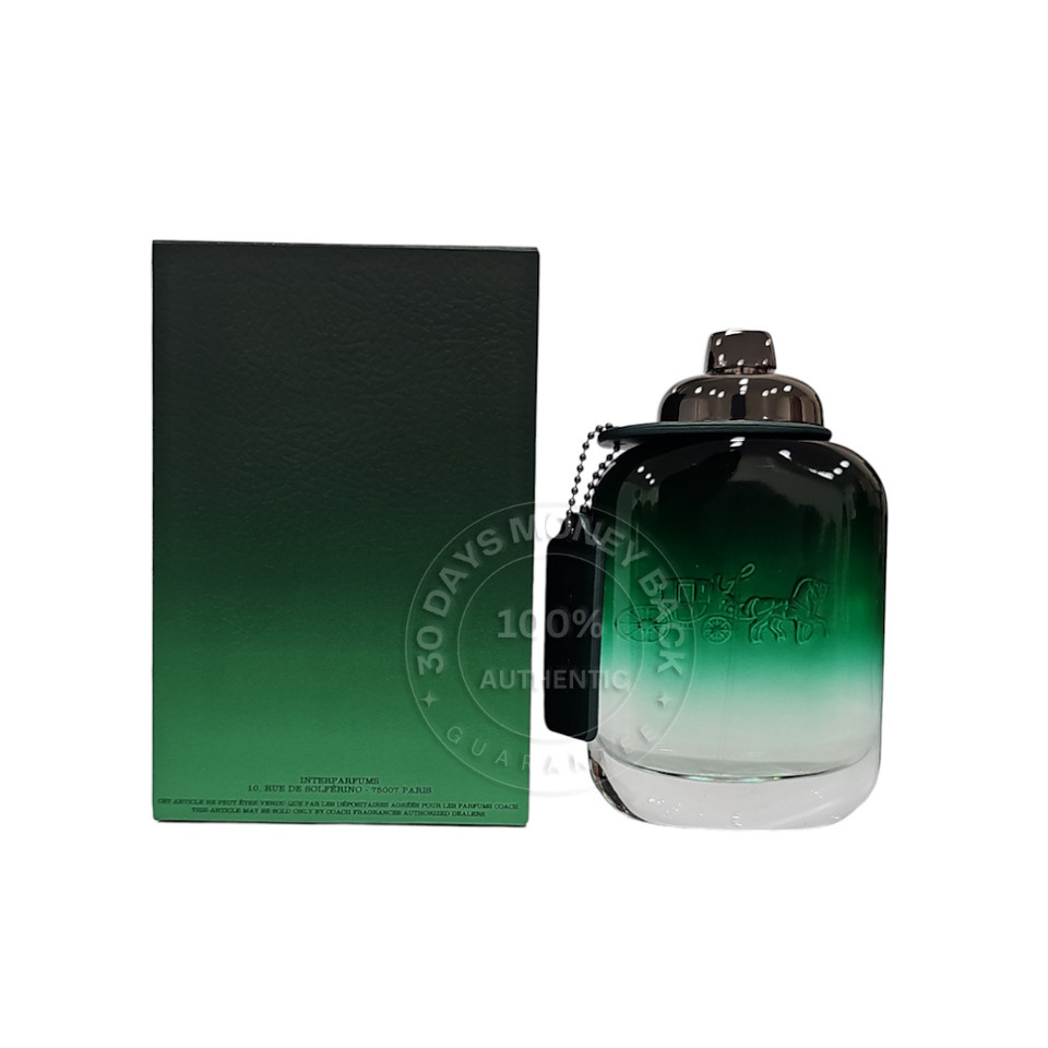 Coach New York Green Eau De Toilette 3.3 oz/ 100 ml Spray For Men
