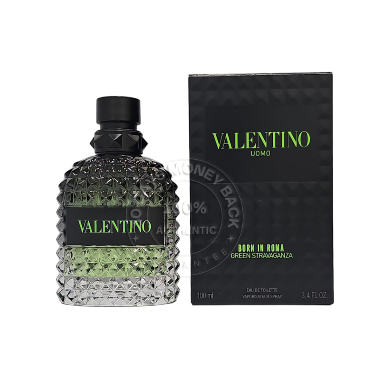 Valentino Uomo Born In Roma Green Stravaganza Edt Spray 3.4