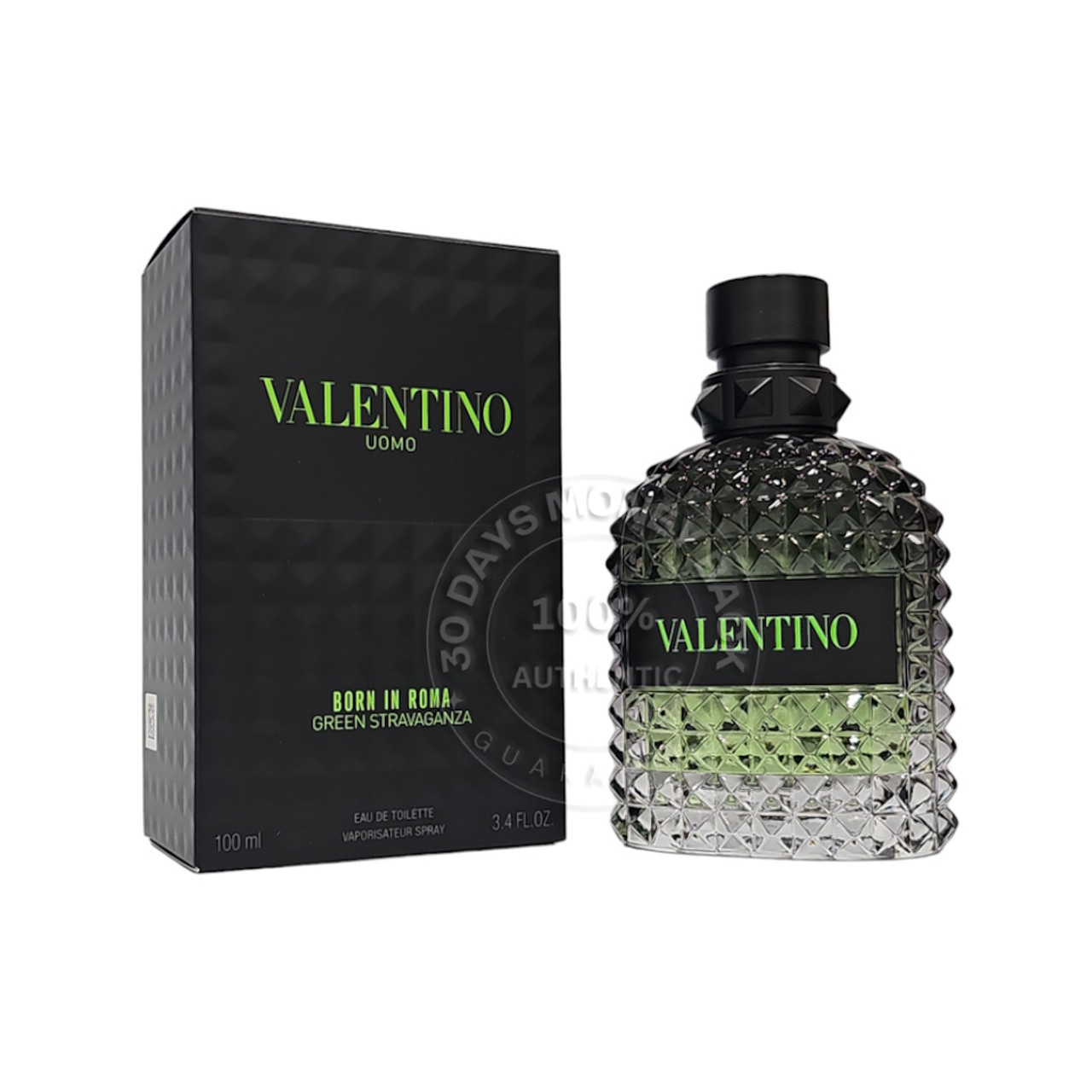 香水(男性用) VALENTINO UOMO BORN IN ROMA 100ml Valentino Uomo Born In Roma Green Stravaganza Edt Spray 3.4