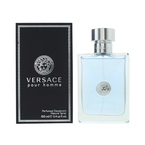 Versace Pour Homme Perfumed 3.4 oz / 100 ml DEODORANT Spray for Men *Sealed*